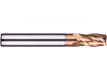 H-R4  Solid Carbide End Mill for Hardened Steel Machining - Corner Radius - 4 Flutes