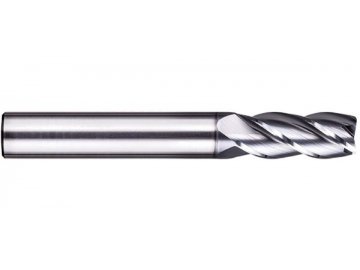 S-S4  Solid Carbide End Mill for Stainless Steel Machining - Square End - 4 Flutes