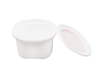 700ml IML Bucket with Lid, White Color, CX038
