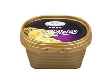 70ml IML Plastic Box with Lid, Ice Cream Box, CX005