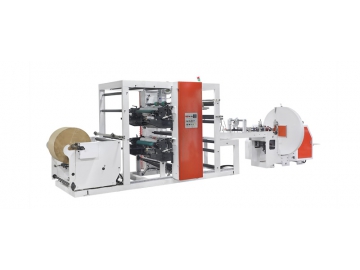 Pointed Bottom Bag Making Machine with Inline 2-Colors Printing  XKJD-400