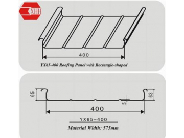 YX65-300-400-500 Standing Seam Roofing Machine