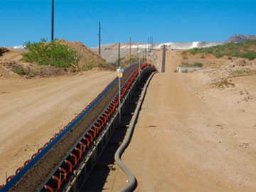 Long-distance Curved Belt Conveyor