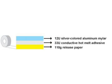 Black Conductive Aluminum Foil Tape, MZ-9745BAL
