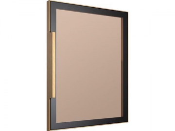 Aluminum Frame Glass Cabinet Door with Concealed Frame