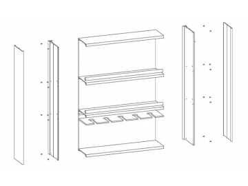 Open-front Aluminum Storage Cabinet