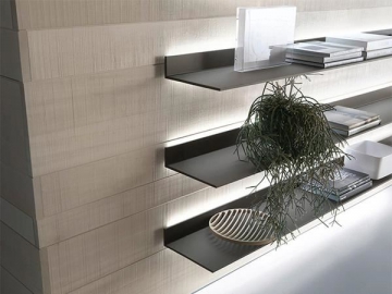 Aluminum Floating Shelf, L-shaped