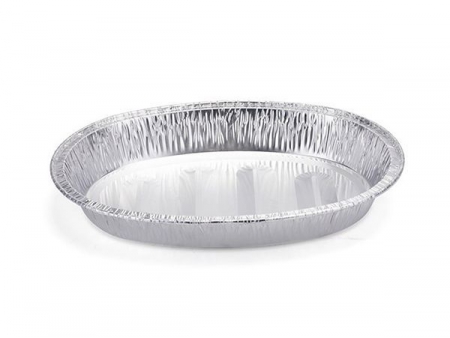 Oval Wrinklewall Aluminum Foil Container