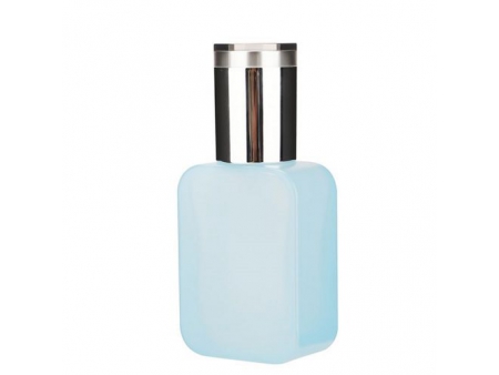 Blue Square Glass Bottle