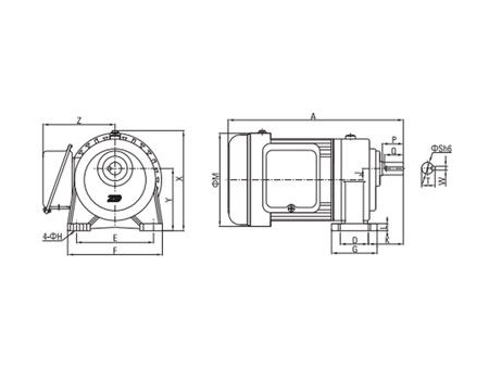 Small AC Gear Motor, Single Phase