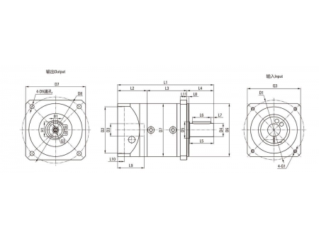 ZDE   Spur Gear Planetary Gearbox