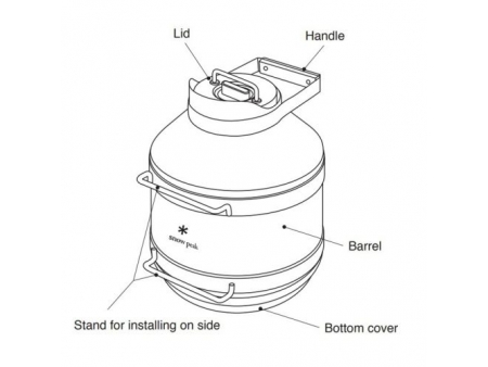 4.7L Vacuum Insulated Beer Barrel Tank with Bamboo Lid