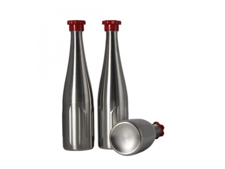 1L Stainless Steel Beer Bottle with Screw Cap