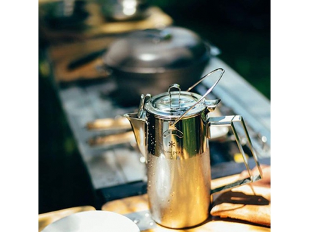 1.8L Stainless Steel Camping Coffee & Tea Pot