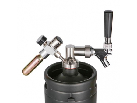 Stainless Steel Mini Keg Beer Dispenser with 30psi Safe Pressure Valve