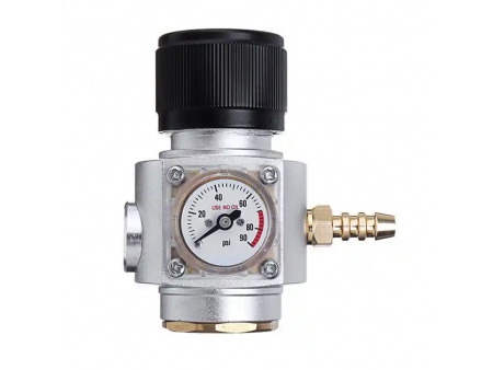 90PSI Commercial CO2 Regulator for Sodastream CO2 Bottle (with 8mm Barb)