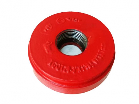 Grooved End Cap with Concentric Hole