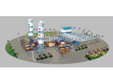 Block Production Line With Curing Room
