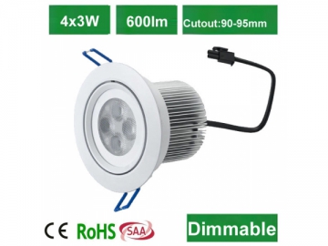 DL09106 4x3W High Power LED Downlight