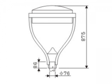 XLD-T93B Garden Post Lamp
