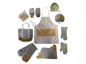 Kitchen Textile Set <small>(Textile with Silver Coated Surface for Thermal Insulation)</small>