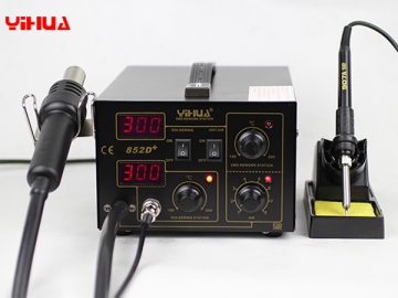 YIHUA-852/852D/852D  Series 2 in 1 Hot Air Rework Station with Soldering Iron