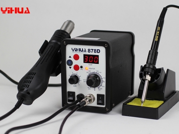 YIHUA-878/878A/878AD/878D Series Hot Air Rework Station with Soldering Iron