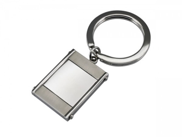 Stainless Steel and Titanium Key Ring