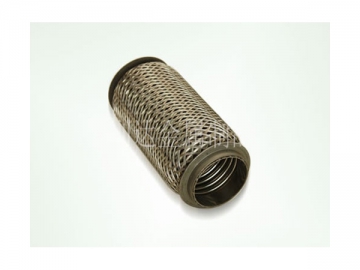 SS304 Exhaust Flexible Pipe with Inner Braid and Mesh Braid
