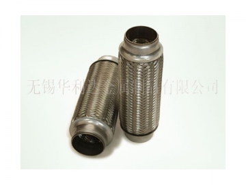 Stainless Steel Exhaust Flexible Pipe with Inner Braid and Flange