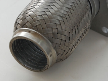 Stainless Steel Interlock Lined Exhaust Flexible Pipe with Flange