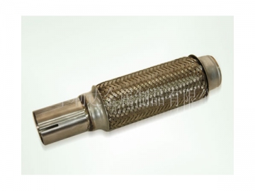 SS201 Tube Ended Exhaust Flexible Pipe (Polished SS409 Tube End)