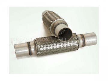 SS304 Tube Ended Interlock Lined Exhaust Flexible Pipe (Aluminized Tube End)