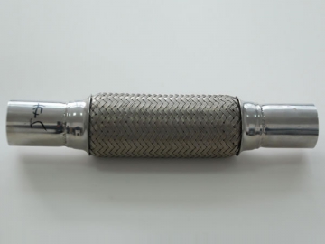 SS201 Tube Ended Exhaust Flexible Pipe with Inner Braid (Polished SS409 Tube End)