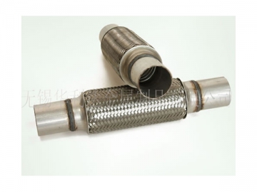 SS304 Tube Ended Exhaust Flexible Pipe with Inner Braid (Polished SS409 Tube End)