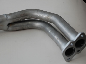 Aluminum Curved Exhaust Pipe with Mild Steel Flange