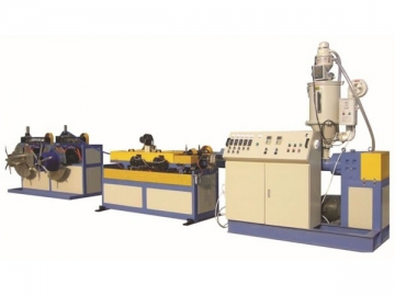 PE/PP/PVC Single Wall Corrugated Pipe Extrusion Line