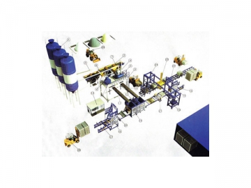 Fully Automatic Concrete Block Production Line with Rack