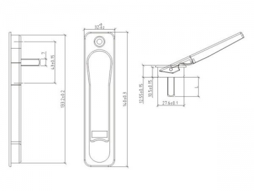 PH Series: Handle with Square Spindle