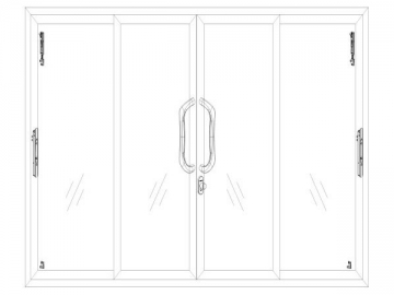 DH lock with Pull Handle 256: 4 Leaf Sliding Door Solution