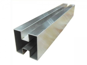 Square Slotted Stainless Steel Tube