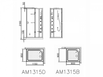 AM13 Series Shower Cabin