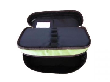 DC-12035 9.5X5X4.875cm Two Compartment Cosmetic Case
