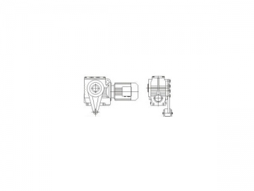 Helical Worm Gearbox
