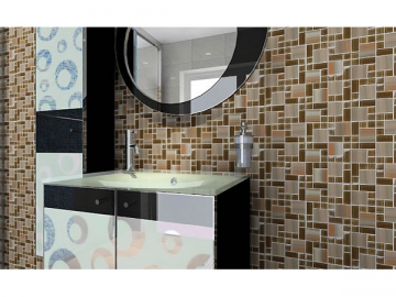 Hand Painted Glass Mosaic Tile