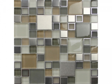 Stainless Steel Glass Mosaic Tile