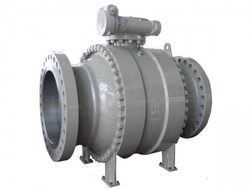 Trunnion mounted ball valve