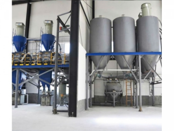 Dry Mortar Production Line with Air-Operated Conveyor