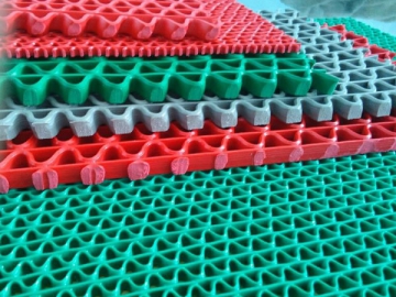 S Type PVC Floor Mat