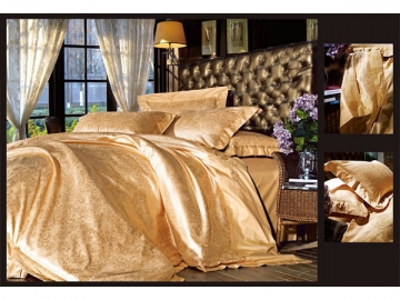 Jacquard Bedding Sets (Artificial Silk & Cotton Mixed)